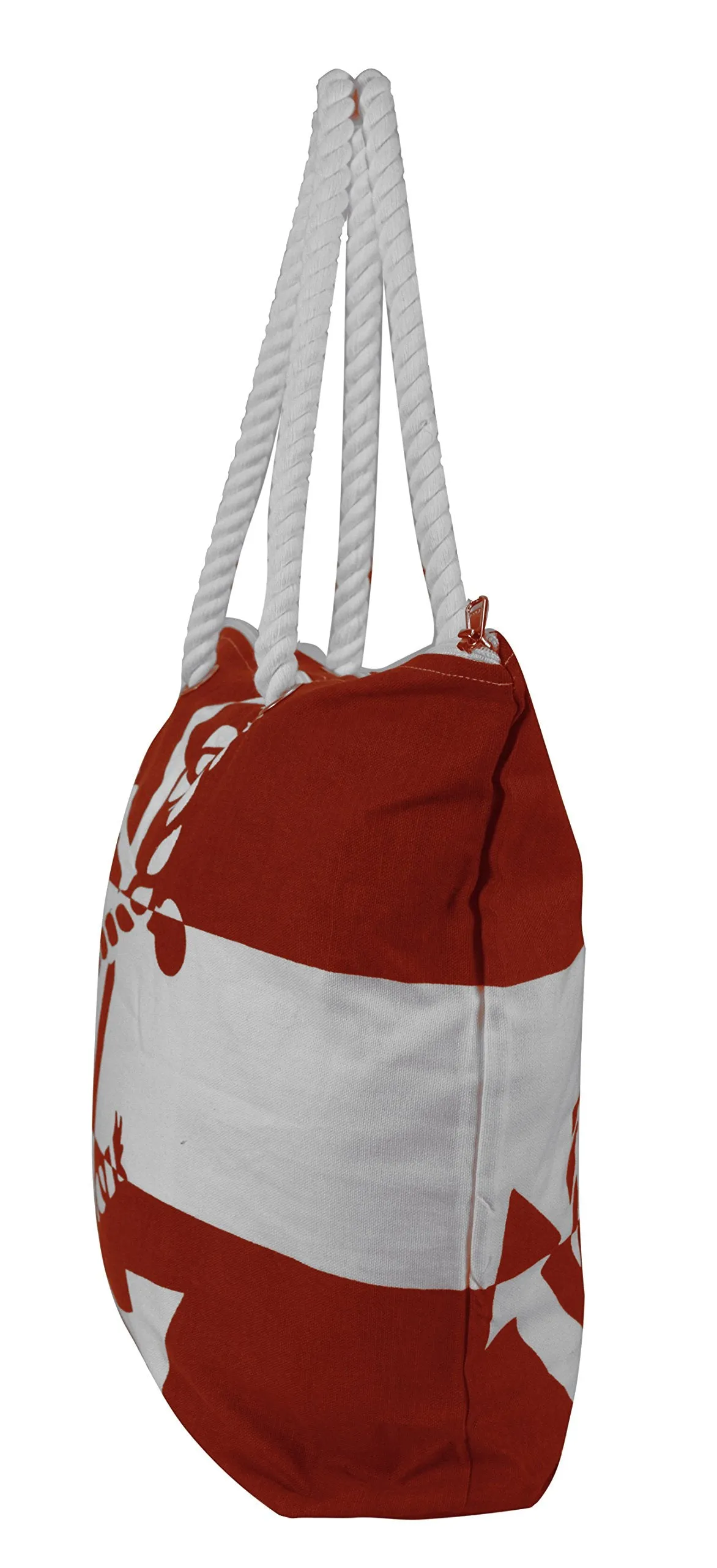 100% Cotton Anchor Print Canvas Beach Tote