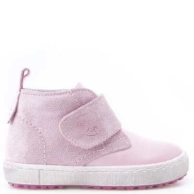 (2470-17 / 2489-17) Light pink Shiny Velcro Trainers