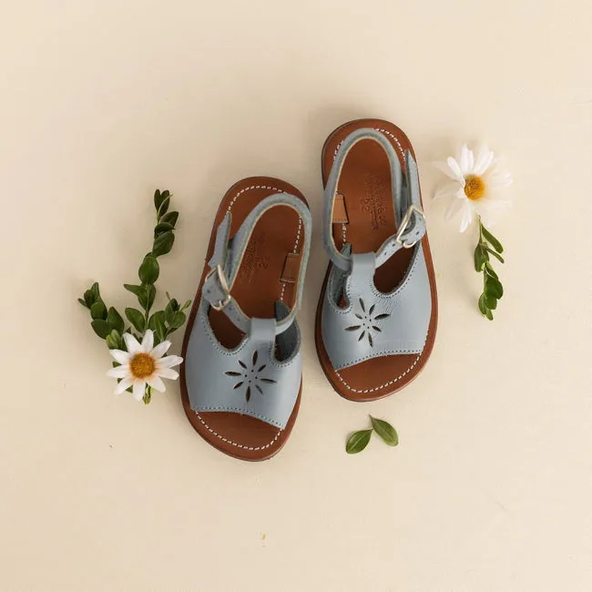 Adelisa & Co French Blue Estrella Children's Leather Sandal