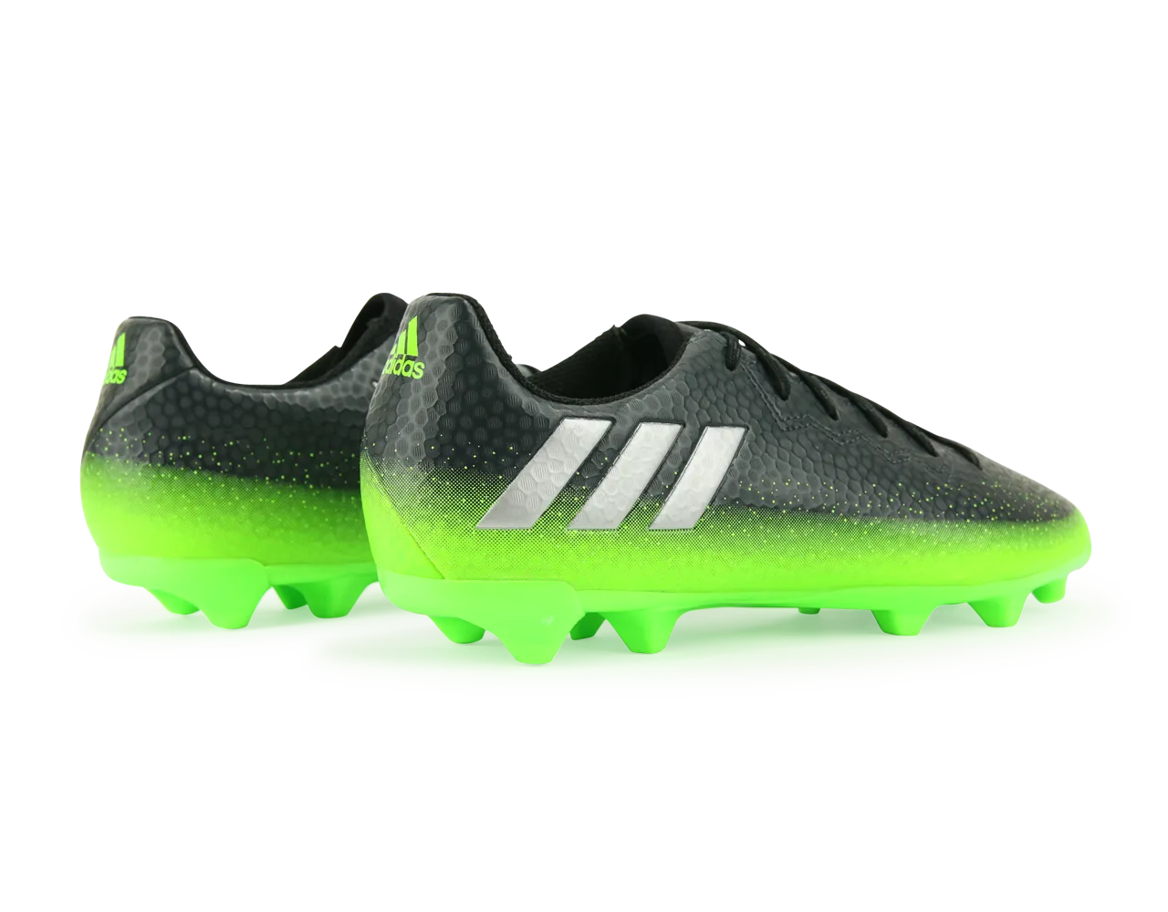 adidas Kids Messi 16.3 FG/AG Dark Grey/Silver Metalic/Solar Green