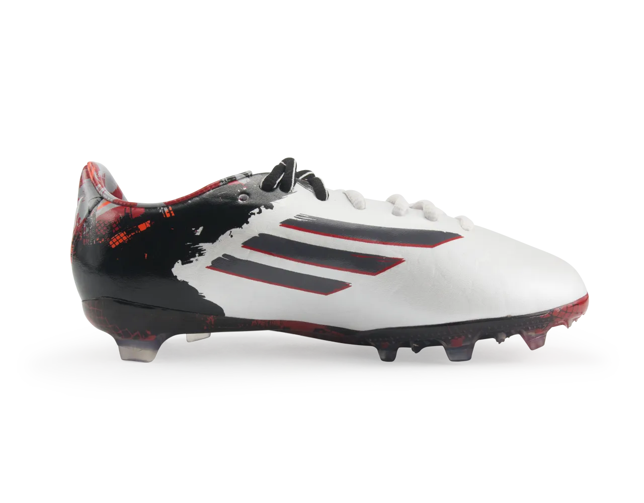 adidas Kids Messi F50 FG Running White/Sharp Grey/Light Scarlet