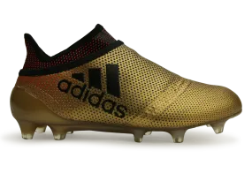 adidas Kids X 17  PURESPEED FG Tactile Gold Metallic/Core Black/Solar Red