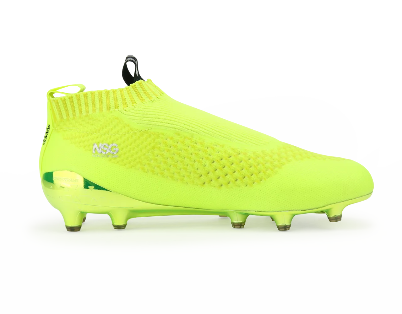 adidas Men's ACE 16  PURECONTROL PrimeKnit FG Solar Yellow/Core Black/Silver Metallic