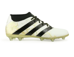 adidas Men's ACE 16.2 Primemesh FG/AG White/Core Black/Gold Metalic