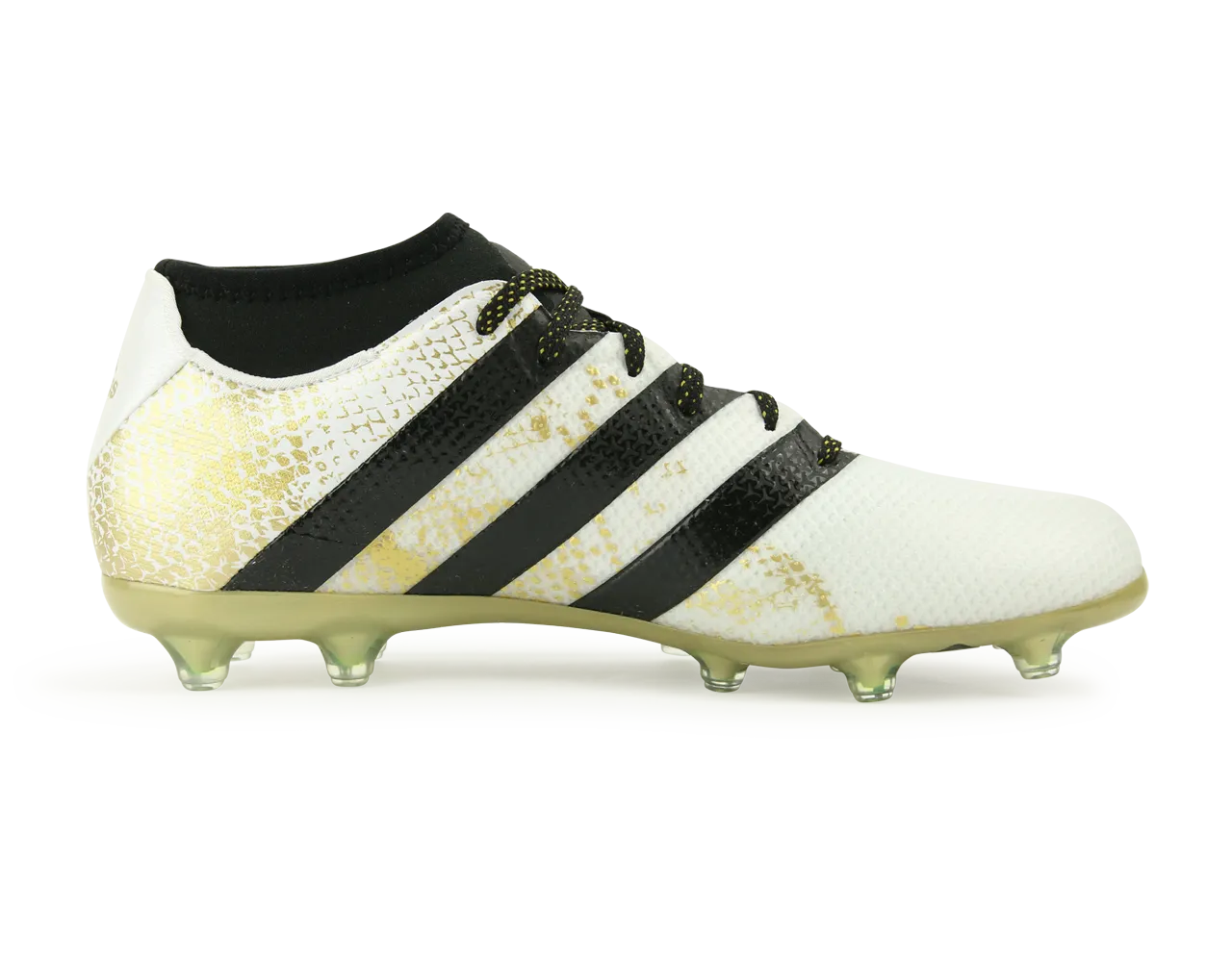 adidas Men's ACE 16.2 Primemesh FG/AG White/Core Black/Gold Metalic