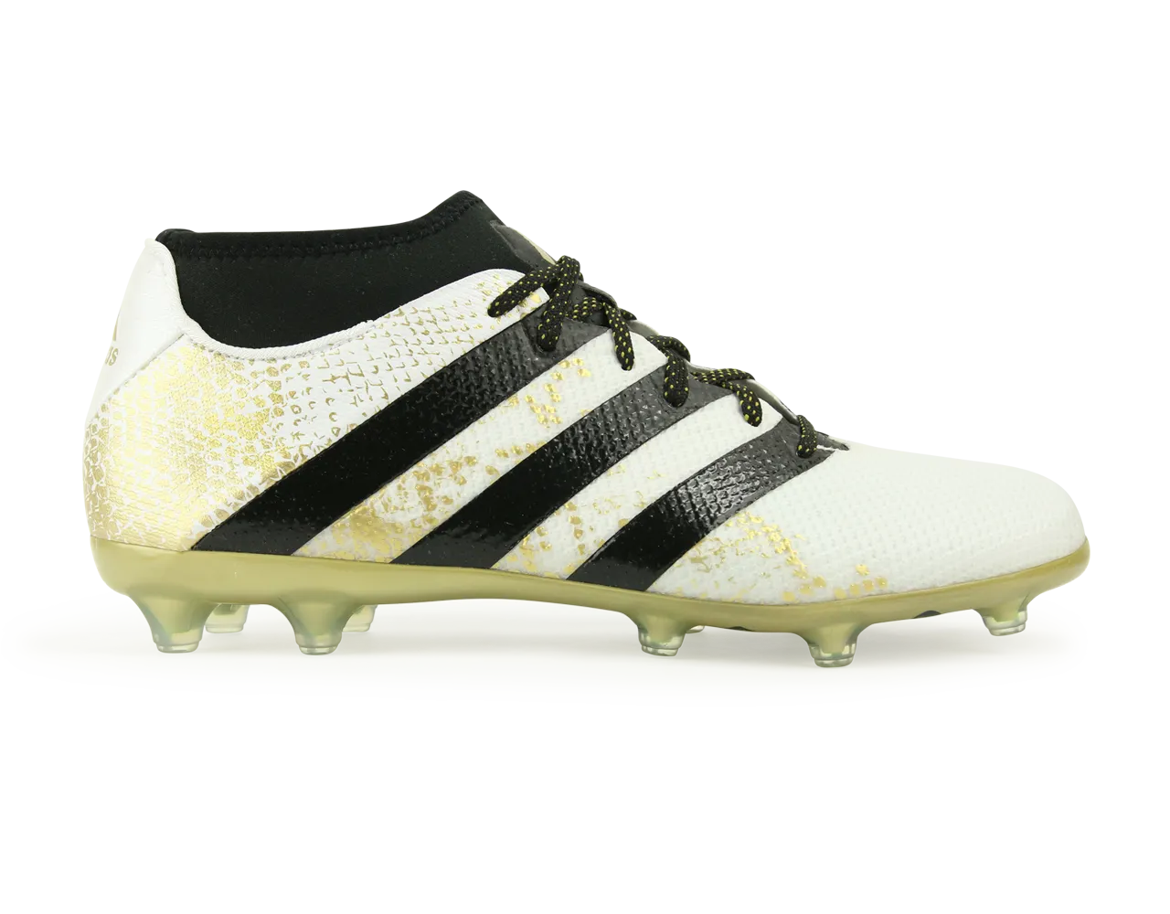 adidas Men's ACE 16.2 Primemesh FG/AG White/Core Black/Gold Metalic