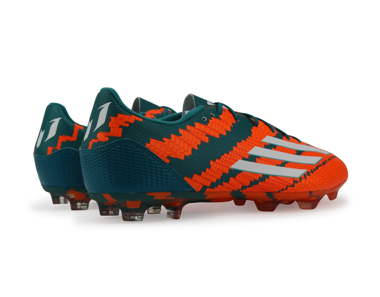 adidas Men's Messi 10.2 FG Power Teal/White/Solar Orange