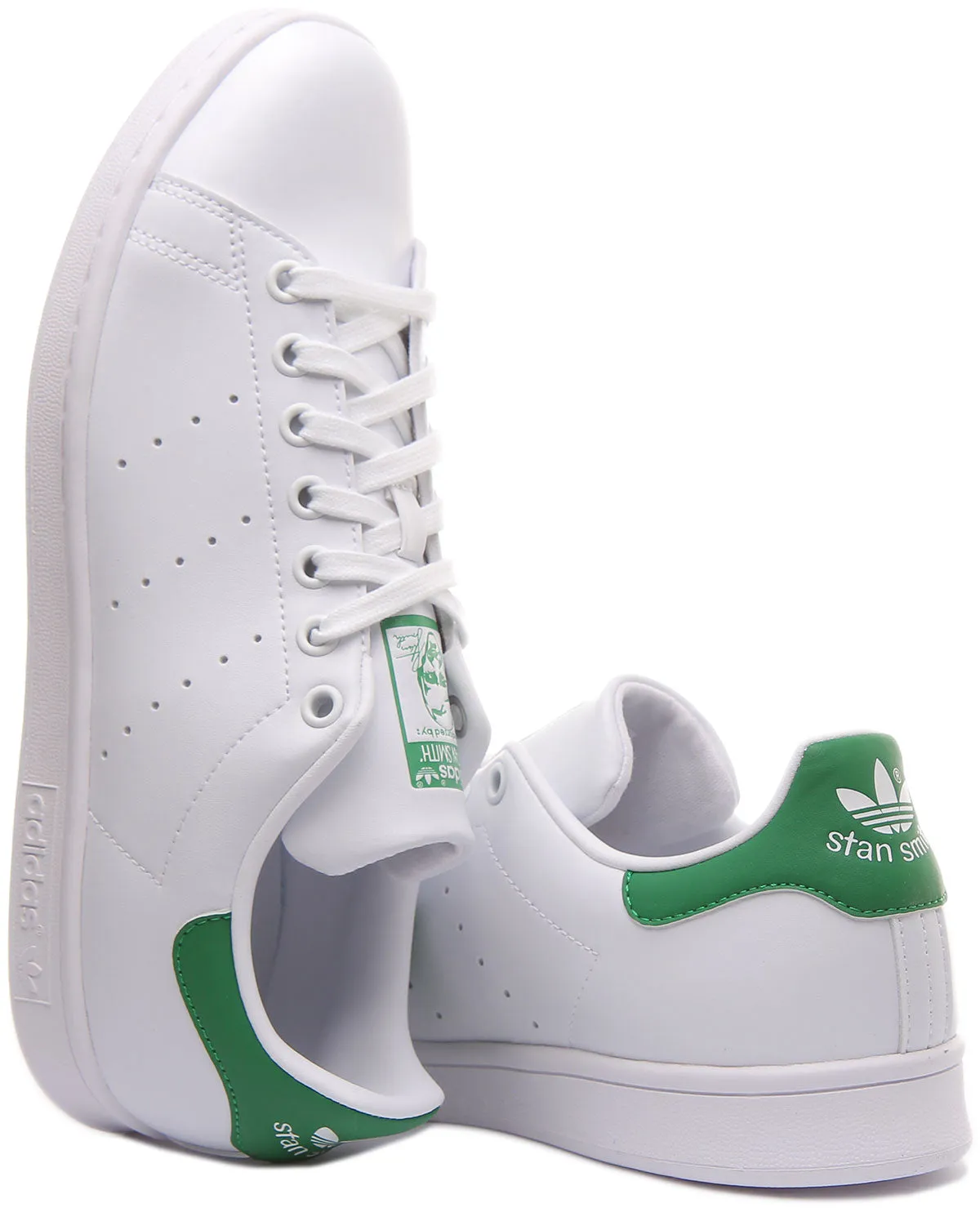 Adidas Stan Smith In White Green For Men