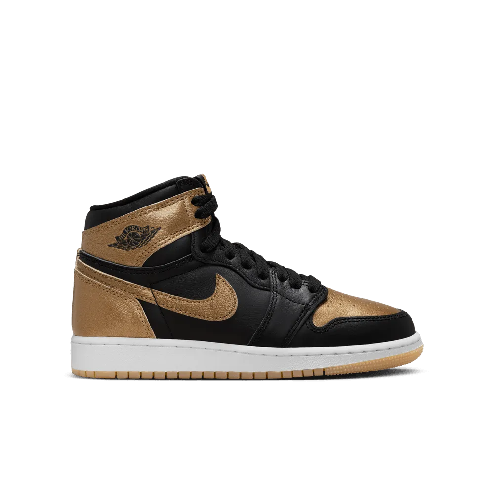 Air Jordan 1 Retro High OG GS Black Gold