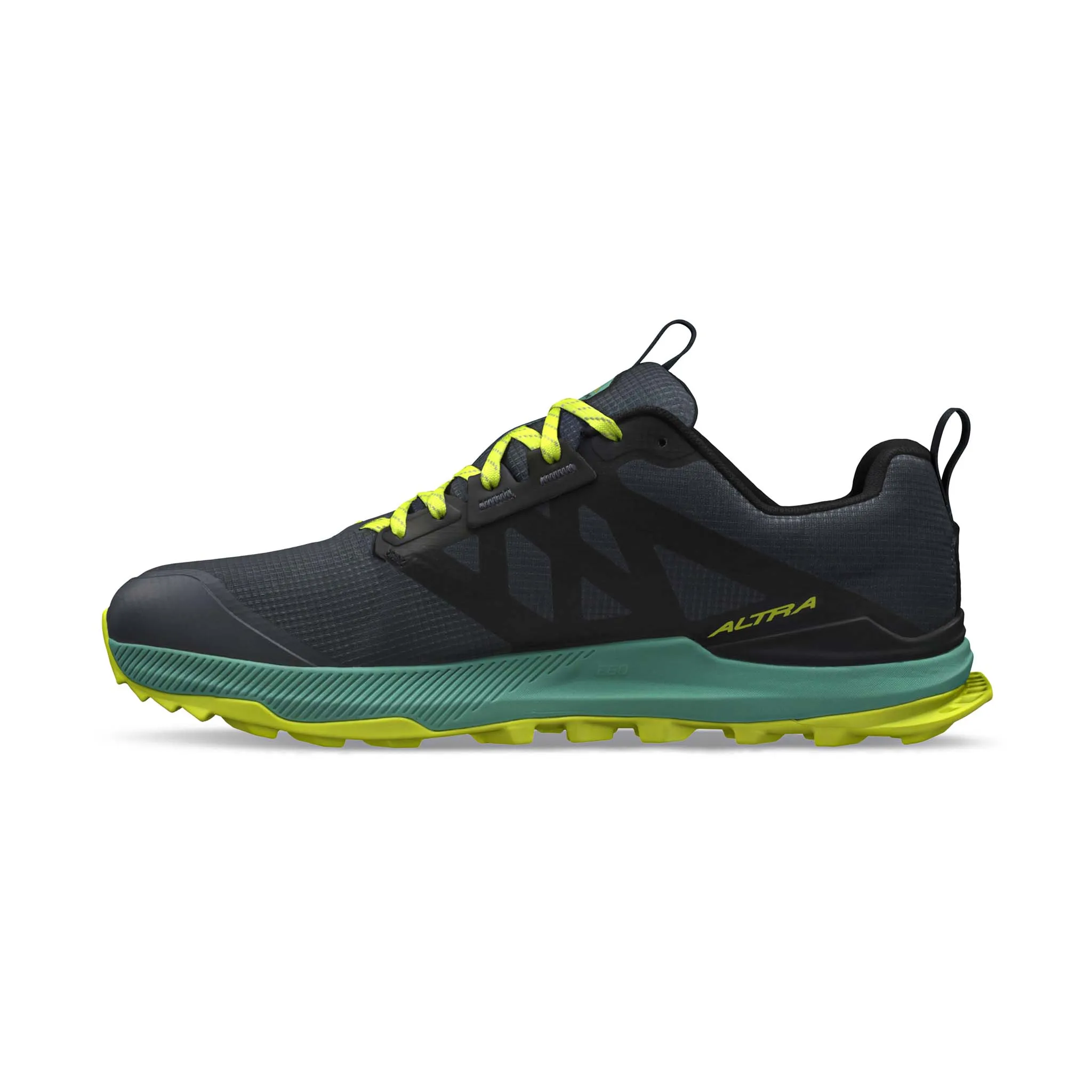 Altra | Men's Lone Peak 8 Running Shoes - Black/Green