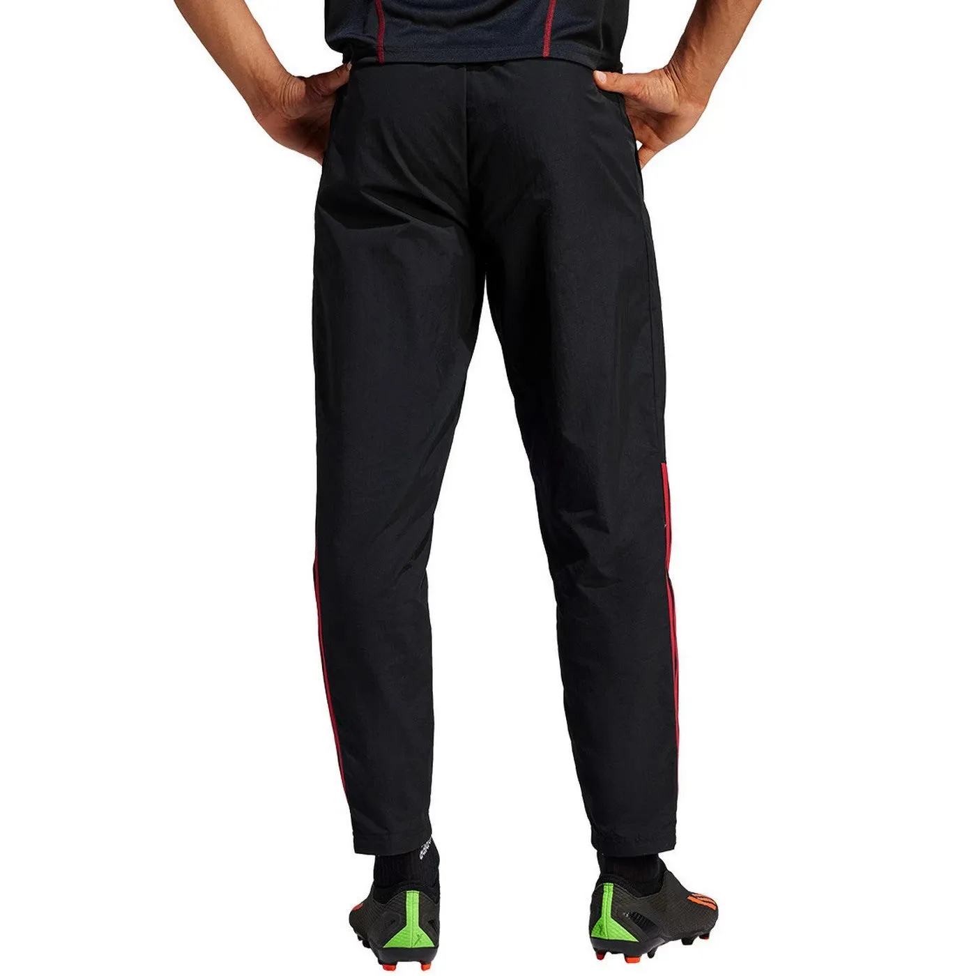 AS Roma black presentation Soccer tracksuit 2023/24 - Adidas