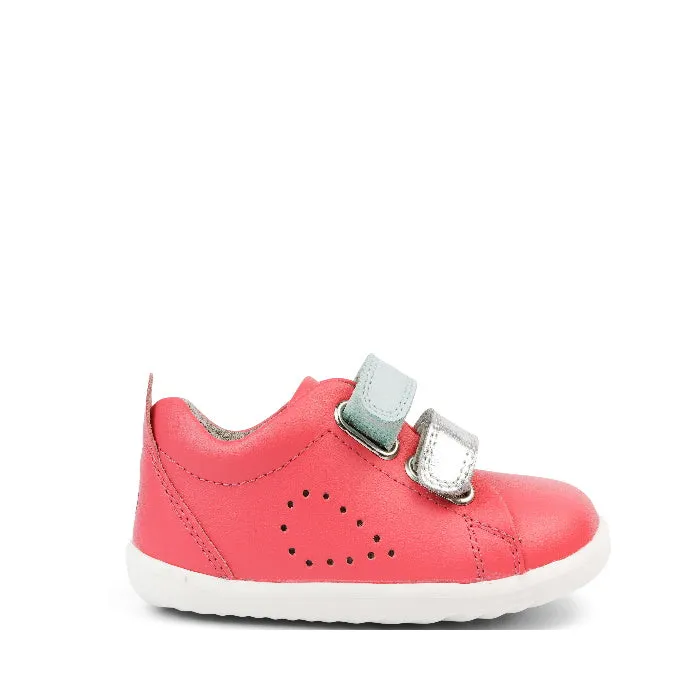 Bobux Step Up SU SWITCH Grass Court Sneaker Guava Pink