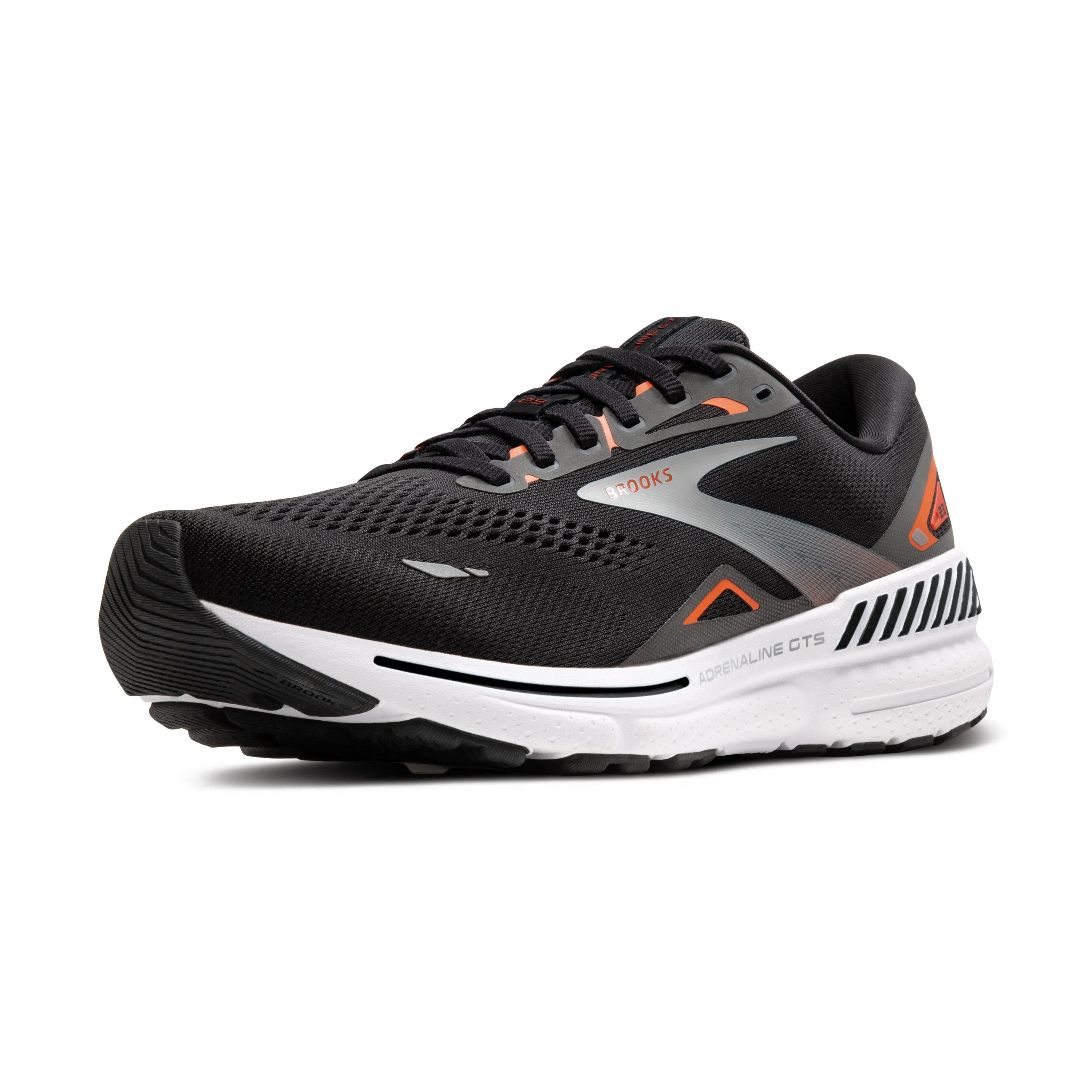 Brooks Adrenaline GTS 23 Men's - Black/Mandarin Red/Silver