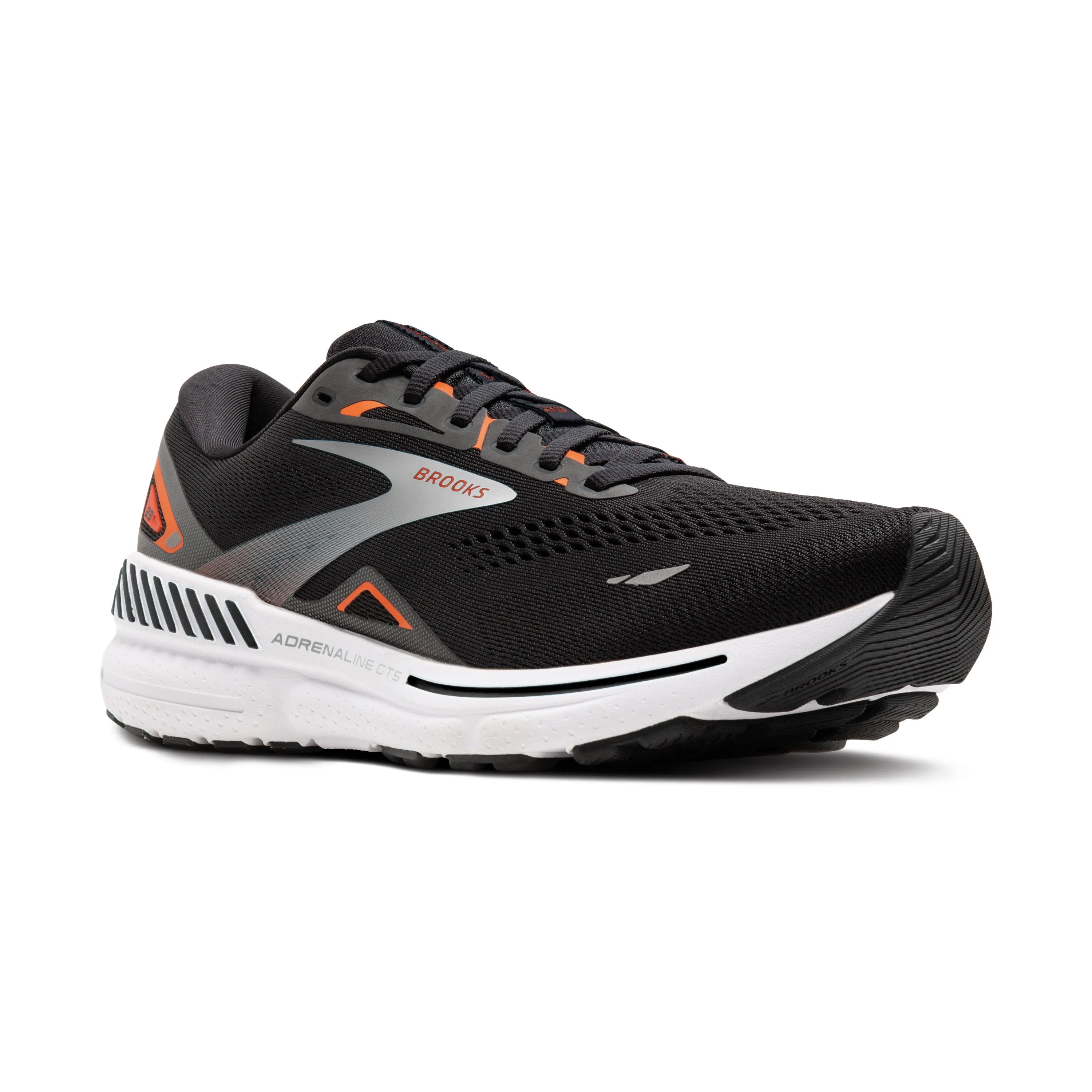 Brooks Adrenaline GTS 23 Men's - Black/Mandarin Red/Silver