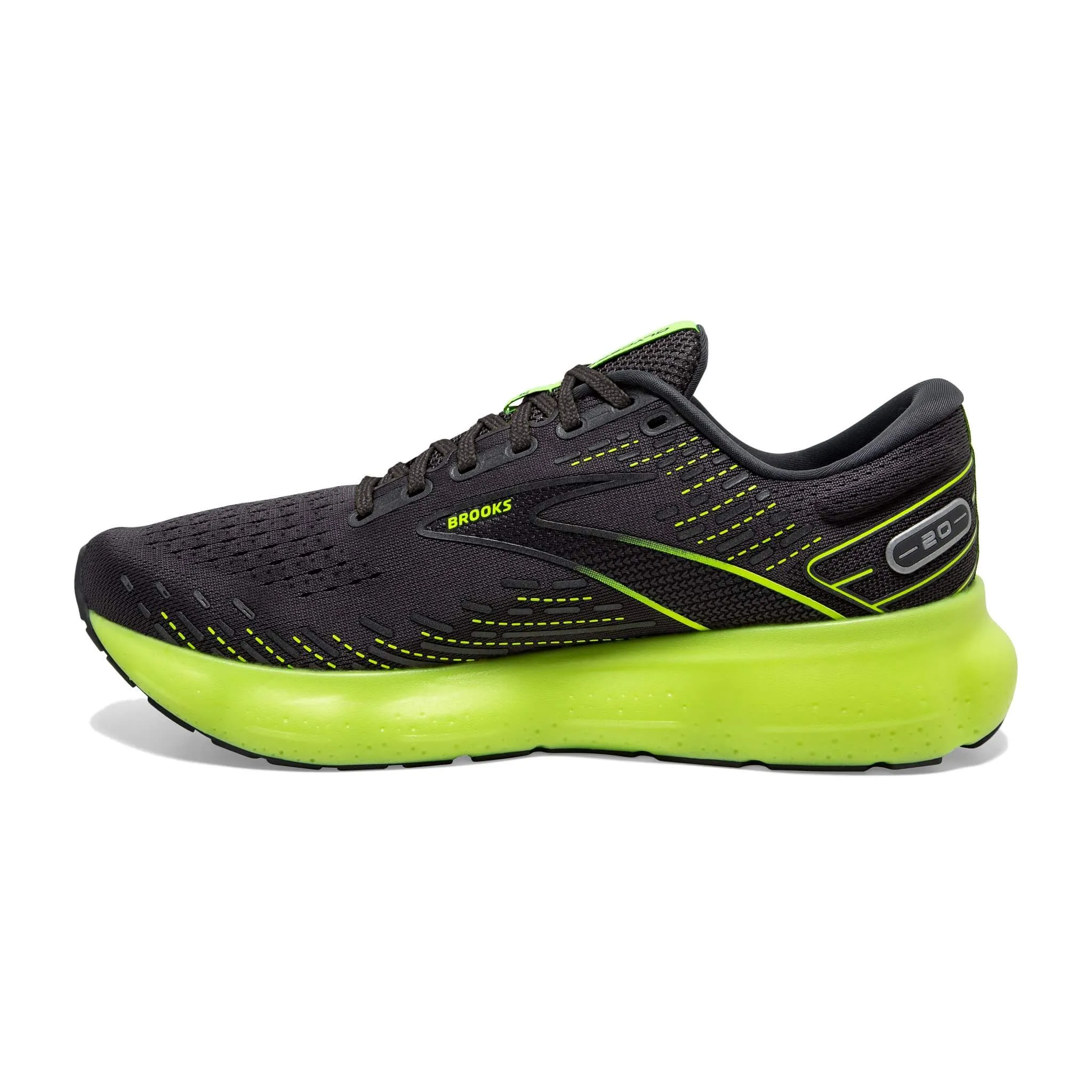 Brooks | Men's Glycerin 20 Running Shoes - Ebony/Nightlife