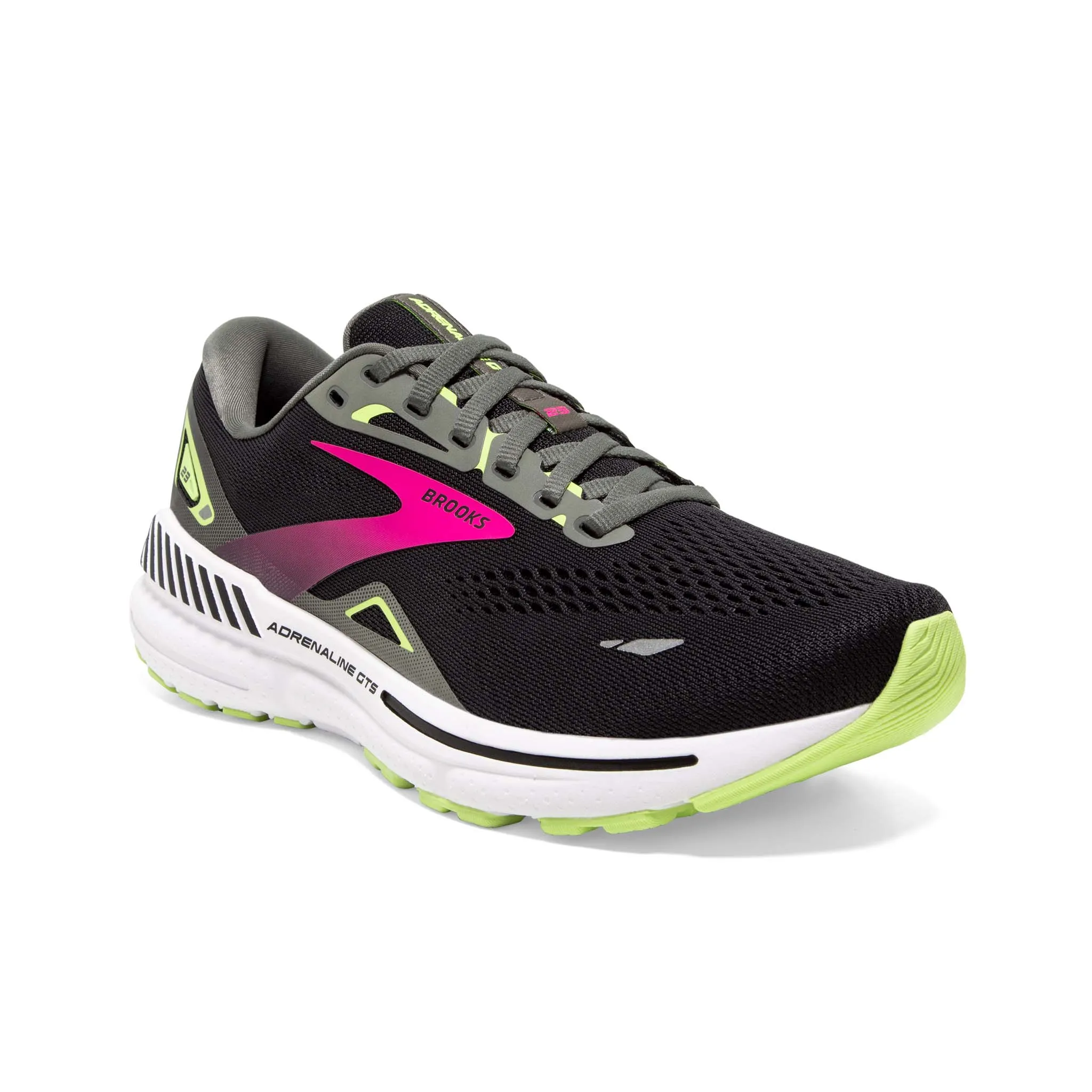 Brooks | Women's Adrenaline GTS 23 1D Running Shoes - Black/Gunmetal