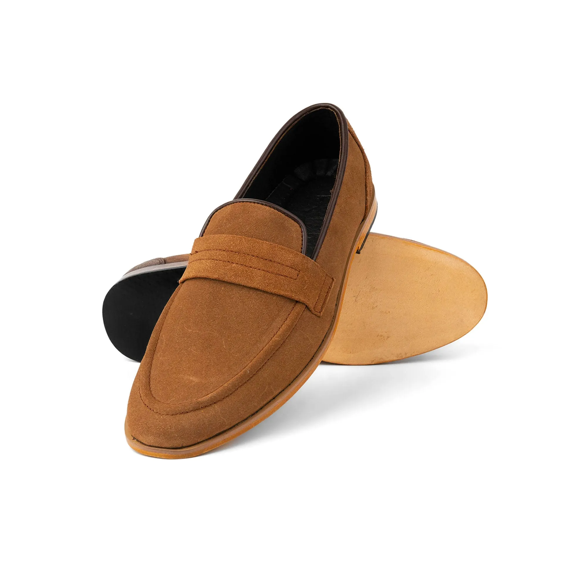 Brown Suede Leather Executive Shoes