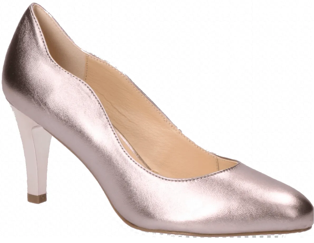 Caprice Ladies Pink Metallic Court Shoe 22402/22