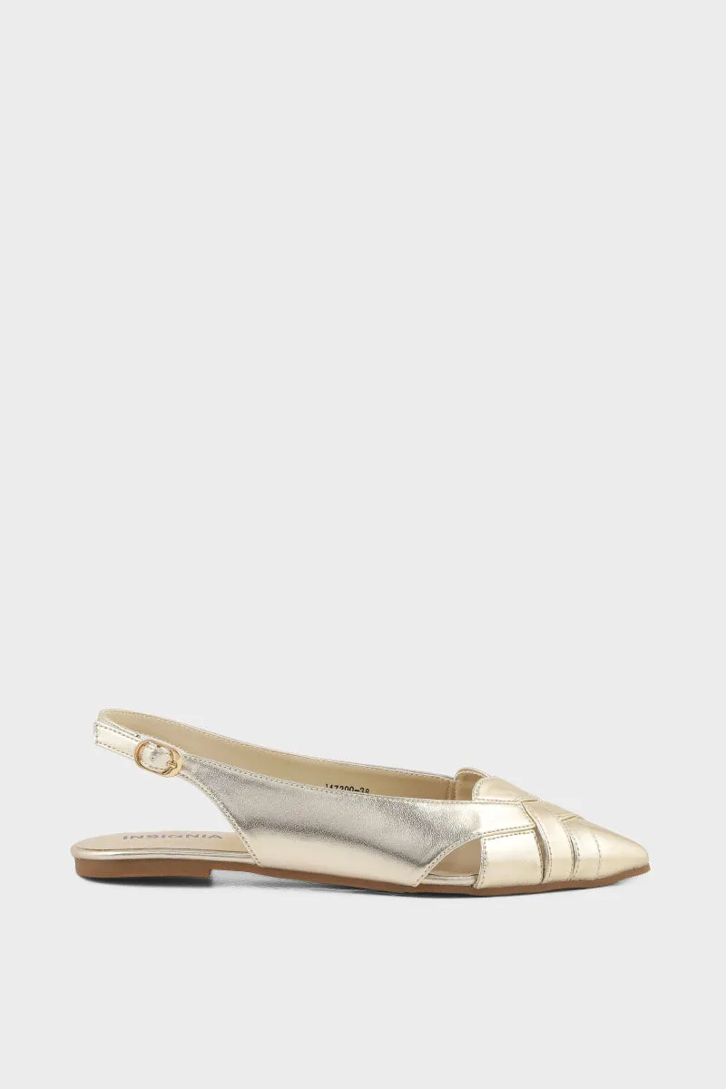 Casual Sling Back I47300-Golden