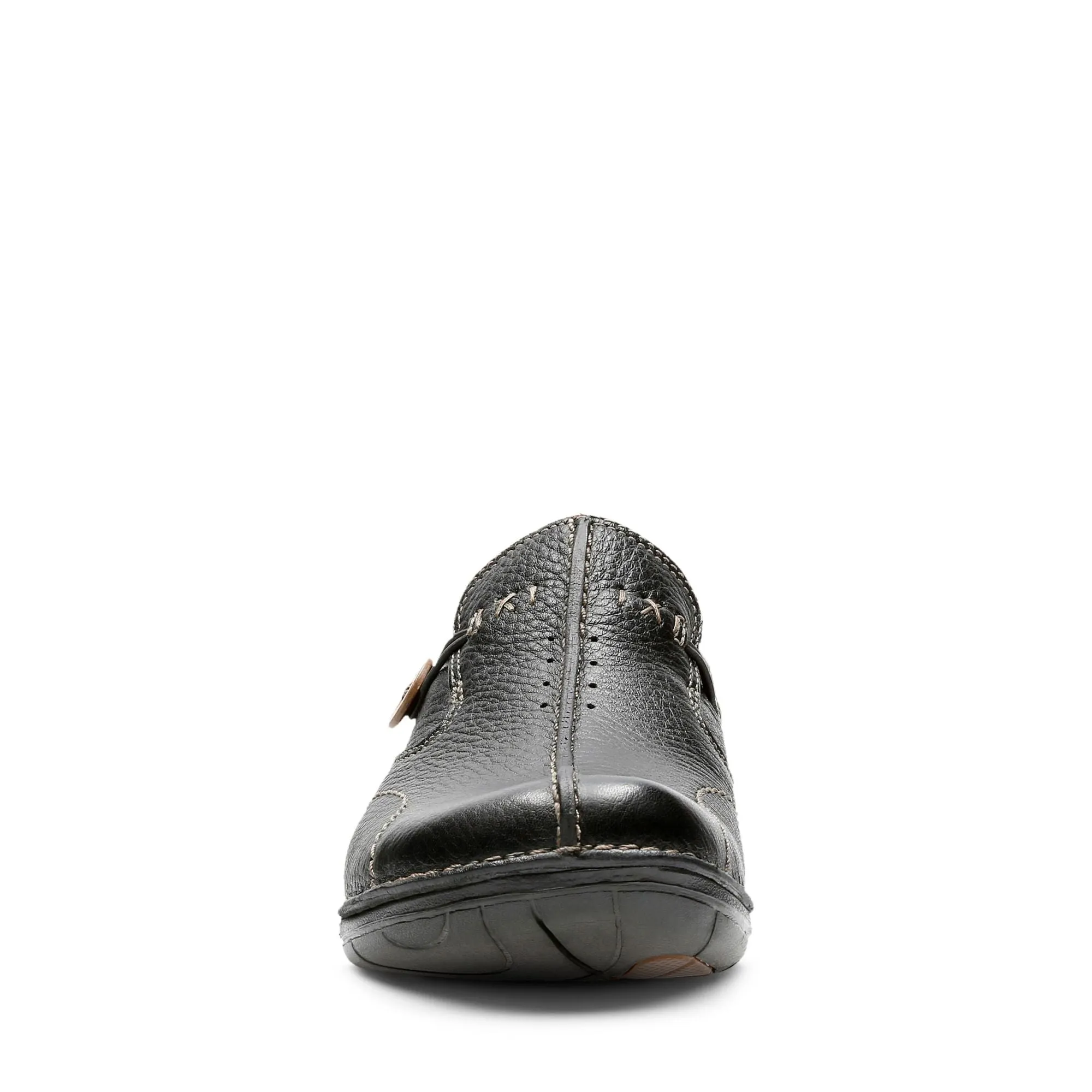 Clarks Un Loop Black Leather