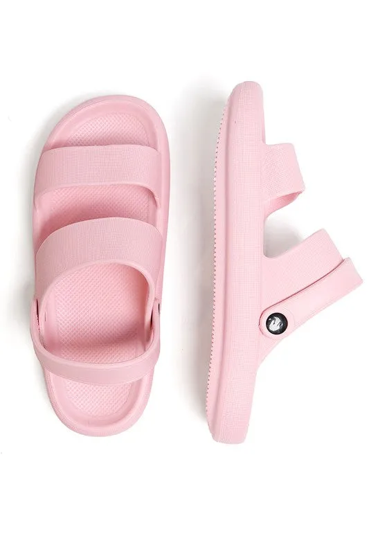 Comfy Heel Strap Cloud Slides Sandals