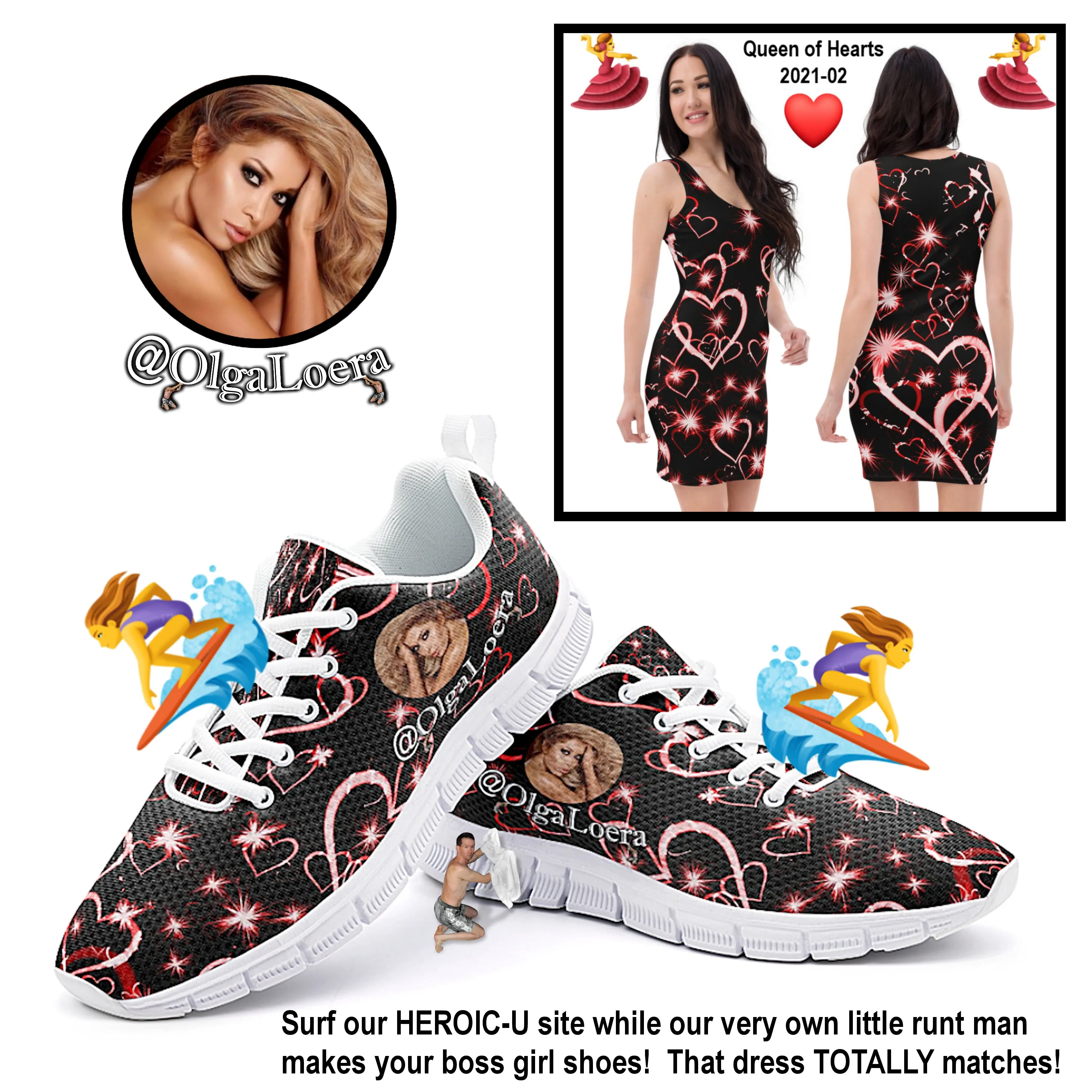 CUSTOMIZED GIRLS ATHLETIC SHOES - Olga Loera Loves Hers