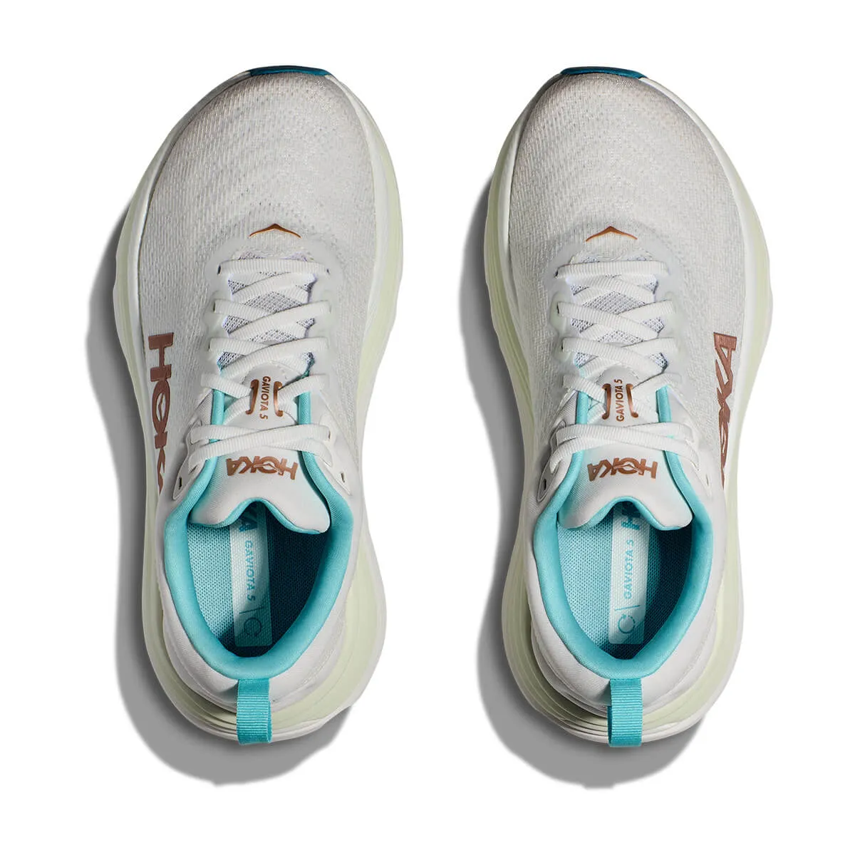 Hoka Gaviota 5 Womens | Frost / Rose Gold