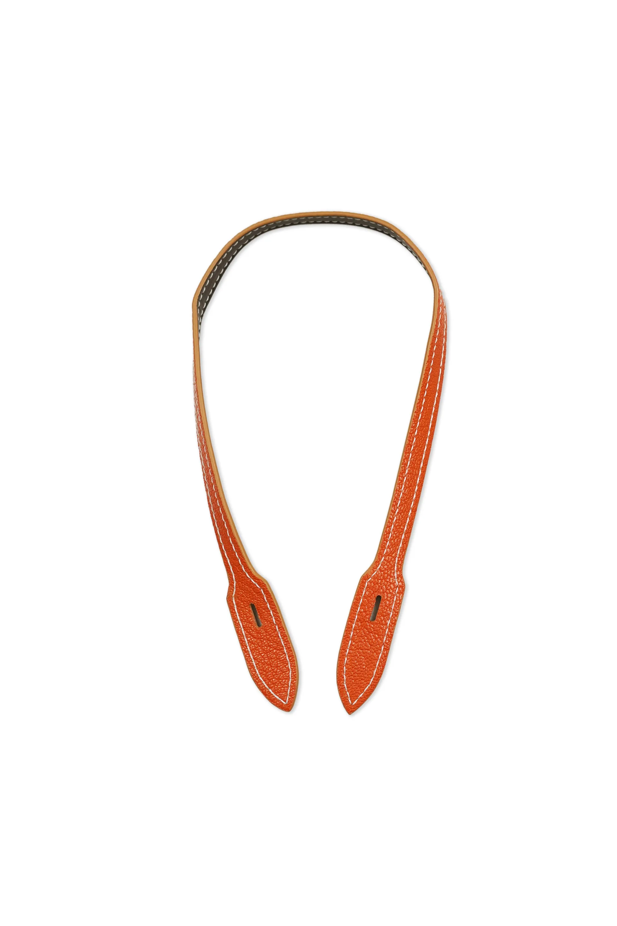 IL Micio Calf Dark Brown with Orange Camera Strap - Short