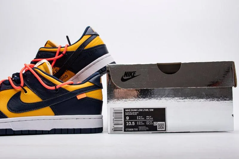 NIKE X OFF WHITE - DUNK SB " MICHIGAN "