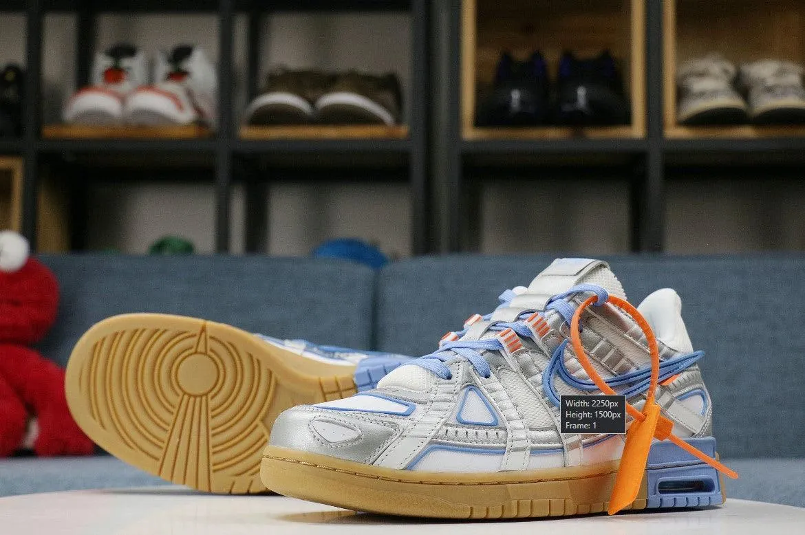 NIKE X OFF WHITE - RUBBER DUNK " UNIVERSITY BLUE "