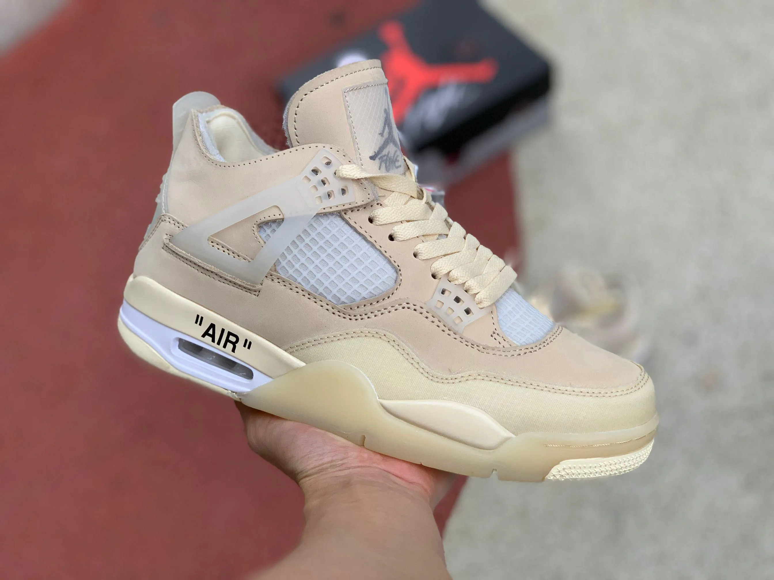 OFF WHITE AIR JORDAN 4 " SAIL "