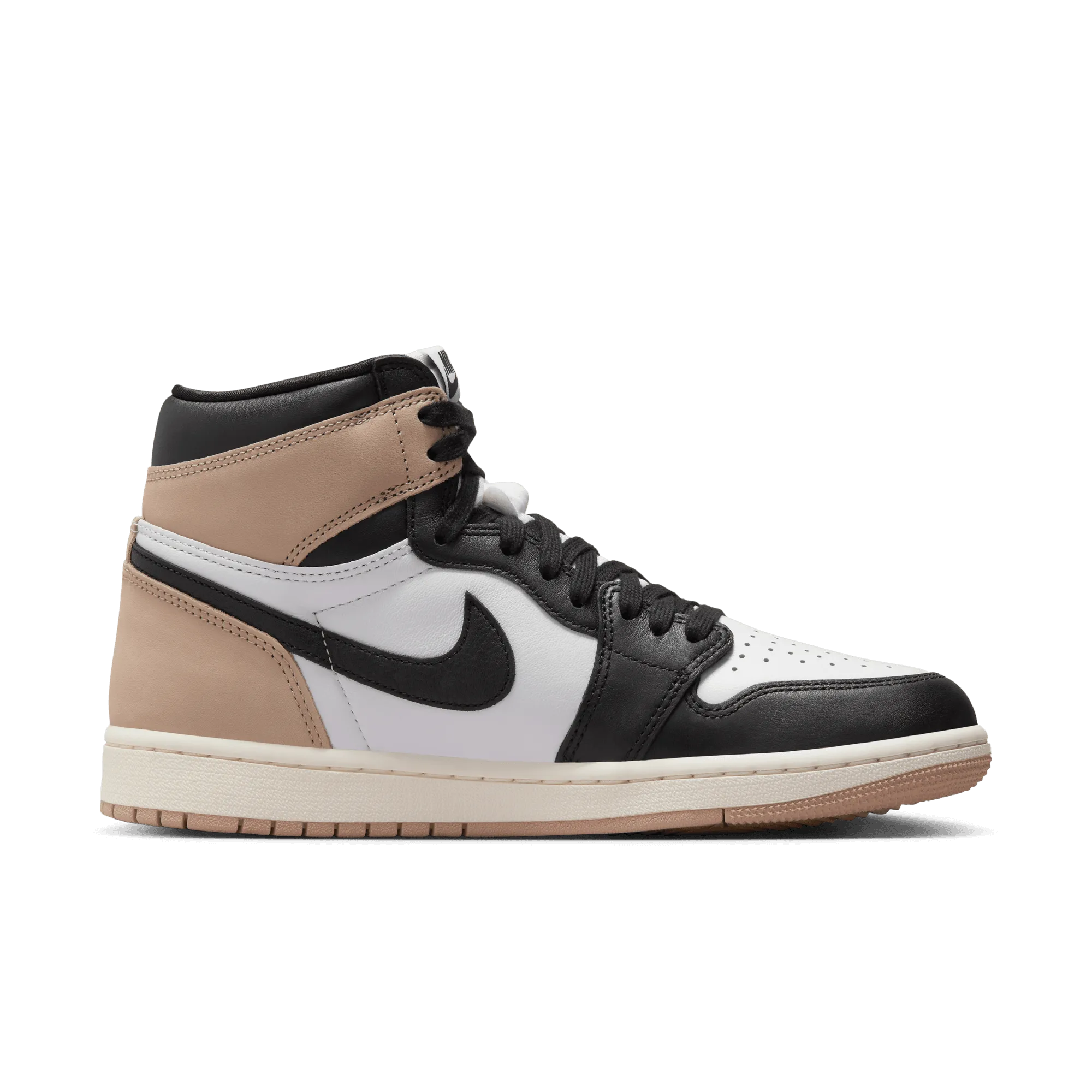 Women's Air Jordan 1 Retro High OG "Latte" - Black/Legend Medium Brown/White/Sail