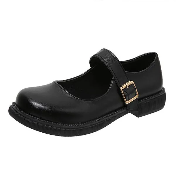 Women's Casual Buckle Round Toe Flat Mary Jane 40036660S